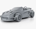 Lotus 340R 2000 3D-Modell clay render