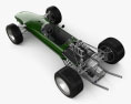 Lotus 49 1967 3Dモデル top view