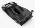 Lotus Elise GT1 2001 3D-Modell Draufsicht