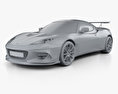 Lotus Evora GT 430 2020 3Dモデル clay render
