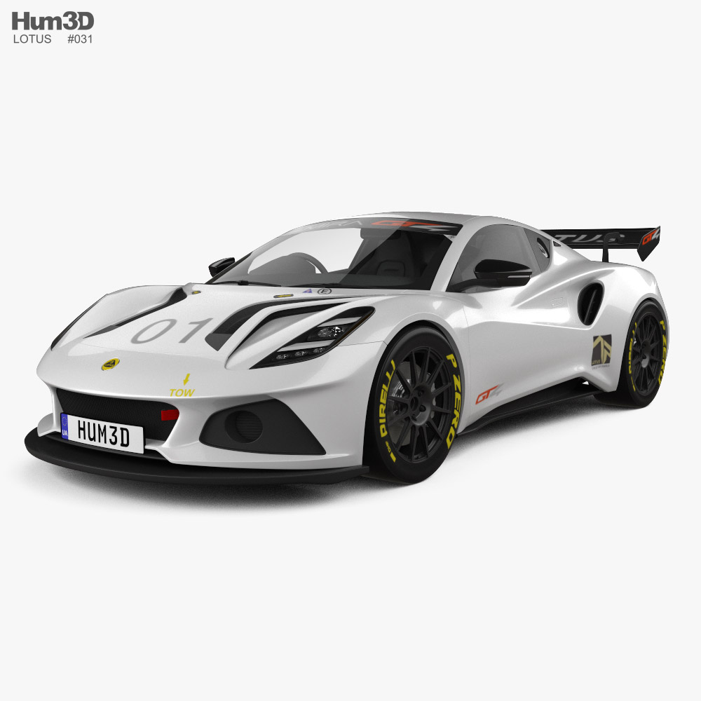 Lotus Emira GT4 2021 Modello 3D