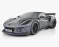Lotus Emira GT4 2024 3D модель wire render