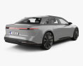 Lucid Air with HQ interior 2019 3D 모델  back view