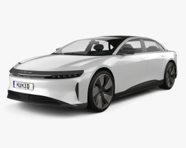 3D model of Lucid Air Grand Touring Stealth 2024