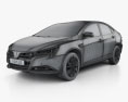 Luxgen S5 Turbo Eco Hyper 2018 3D-Modell wire render