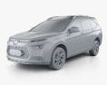 Luxgen URX 2022 3D-Modell clay render