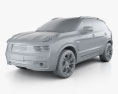 Lynk & Co 01 City 2020 3D модель clay render