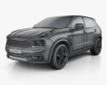 Lynk & Co 01 Sport インテリアと 2020 3Dモデル wire render