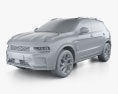 Lynk-Co 01 2023 3D 모델  clay render