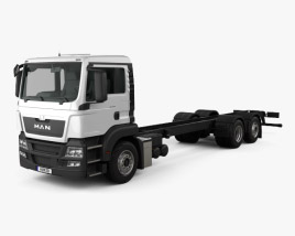 MAN TGS 섀시 트럭 2012 3D 모델 