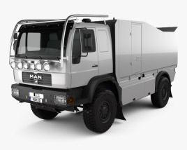MAN L90 Rally Truck 2000 3D model