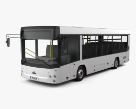 3D model of MAZ 226069 bus 2016