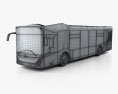 MAZ 303 bus 2019 3d model wire render