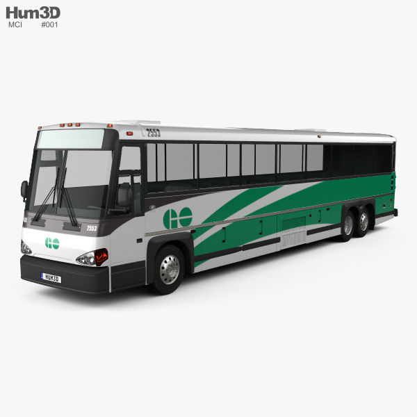 MCI D4500 CT Transit Bus 2008 3D model