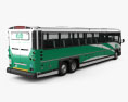 MCI D4500 CT Transit Bus HQインテリアと 2008 3Dモデル 後ろ姿