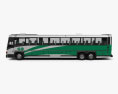MCI D4500 CT Transit Bus з детальним інтер'єром 2008 3D модель side view