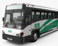 MCI D4500 CT Transit Bus con interior 2008 Modelo 3D