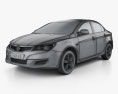 MG 350 2015 3D-Modell wire render