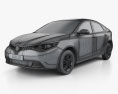 MG GT 2018 3d model wire render