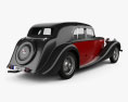 MG SA Saloon 1936 Modello 3D vista posteriore