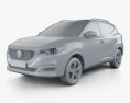 MG ZS 2018 3D-Modell clay render