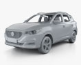 MG ZS mit Innenraum 2018 3D-Modell clay render