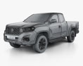 MG Extender Giant Cab 2022 3Dモデル wire render