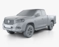 MG Extender Giant Cab 2022 3D 모델  clay render