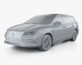 MG 5 SW EV 2021 3D-Modell clay render