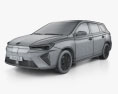 MG 5 SW EV 2024 3D模型 wire render