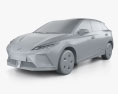 MG 4 EV 2023 3D 모델  clay render