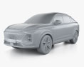 MG Whale 2024 3D модель clay render