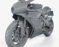 MV Agusta Superveloce 800 2020 3D模型 clay render