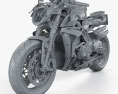 MV Agusta Brutale 1000 Serie Oro 2020 3D 모델  clay render