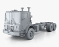 Mack Terrapro 底盘驾驶室卡车 2007 3D模型 clay render