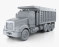 Mack Granite Dump Truck 2009 3d model clay render