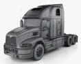 Mack Pinnacle 트랙터 트럭 2011 3D 모델  wire render