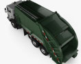 Mack TerraPro Müllwagen 2007 3D-Modell Draufsicht