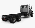 Mack Granite MHD 底盘驾驶室卡车 2016 3D模型 后视图