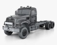 Mack Granite MHD 底盘驾驶室卡车 2016 3D模型 wire render