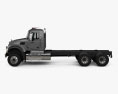 Mack Granite MHD 底盘驾驶室卡车 2016 3D模型 侧视图