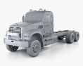 Mack Granite MHD Вантажівка шасі 2016 3D модель clay render