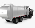 Mack LR Müllwagen 2015 3D-Modell Rückansicht