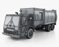 Mack LR Garbage Truck 2015 3d model wire render