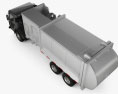 Mack LR Müllwagen 2015 3D-Modell Draufsicht