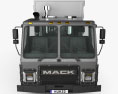 Mack LR Camião do Lixo 2015 Modelo 3d vista de frente