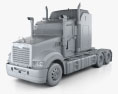 Mack Super-Liner High Rise Sleeper Cab Camion Trattore 2007 Modello 3D clay render