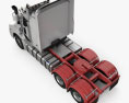 Mack Trident Axle Back High Rise Schlafkabine Sattelzugmaschine 2008 3D-Modell Draufsicht