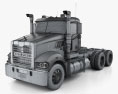 Mack Trident Axle Forward Day Cab Camião Chassis 2008 Modelo 3d wire render