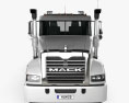 Mack Trident Axle Forward Day Cab 섀시 트럭 2008 3D 모델  front view